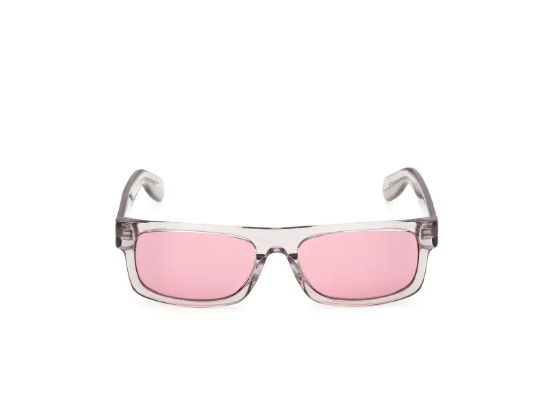 Unisex Adidas Sport OR0145 20Y Occhiali da sole Acetato Grigio Viola Squadrata Normale miniatura 2