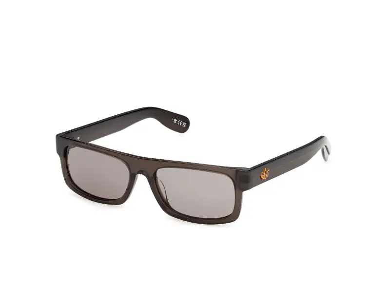 Unisex Adidas Sport OR0145 48A Occhiali da sole Acetato Marrone Fumo Squadrata Normale