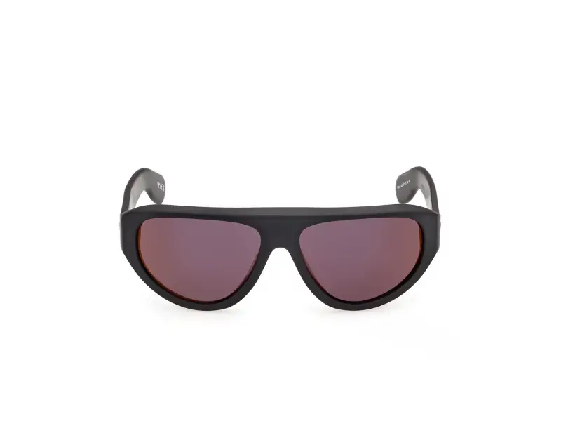 Unisex Adidas Sport OR0146 02U Occhiali da sole Acetato Nero Bordeaux Pilot Normale miniatura 2