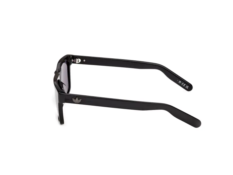 Unisex Adidas Sport OR0147 01A Occhiali da sole Acetato Nero Fumo Squadrata Normale miniatura 3