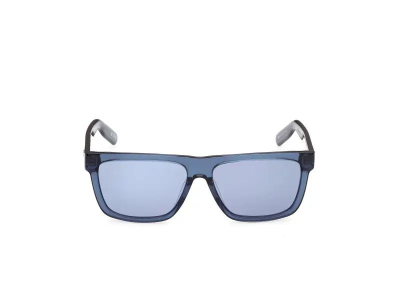 Unisex Adidas Sport OR0147 90V Occhiali da sole Acetato Blu Blu Squadrata Normale miniatura 2