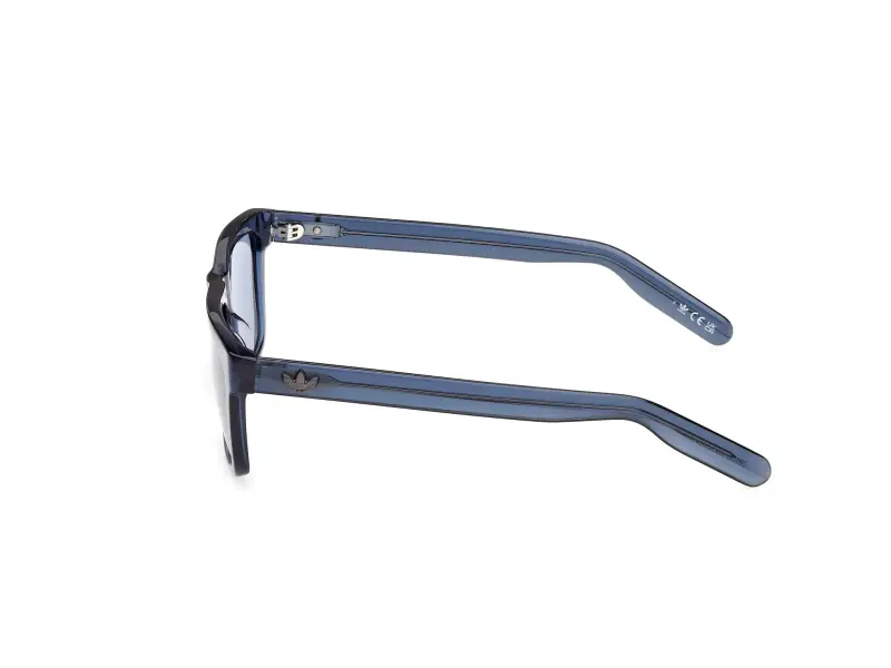 Unisex Adidas Sport OR0147 90V Occhiali da sole Acetato Blu Blu Squadrata Normale miniatura 3