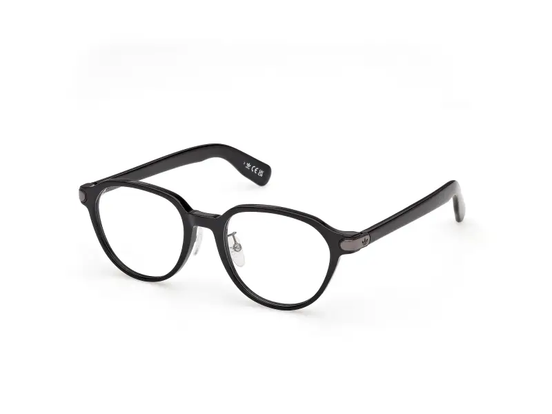 Unisex Adidas Sport OR5133-H 001 Montature da vista Acetato Nero Rotonda Normale