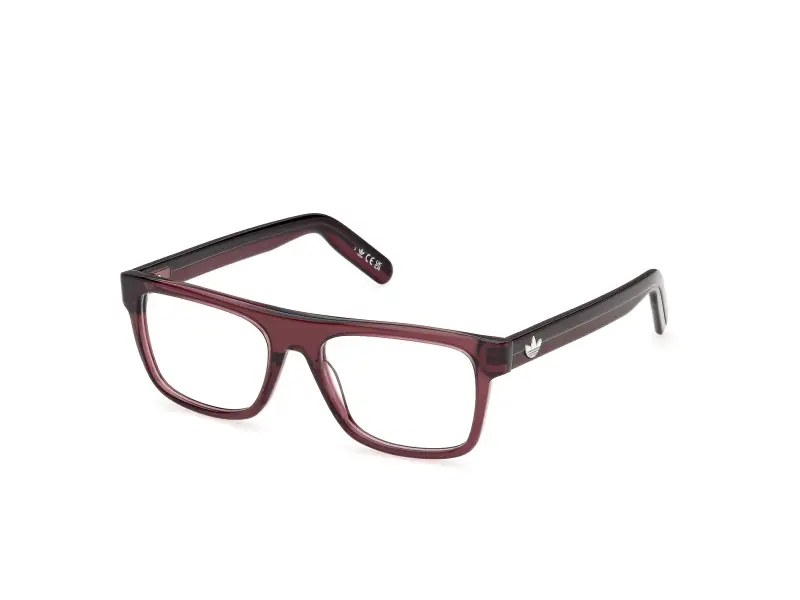 Unisex Adidas Sport OR5145 069 Montature da vista Acetato Bordeaux Squadrata Normale