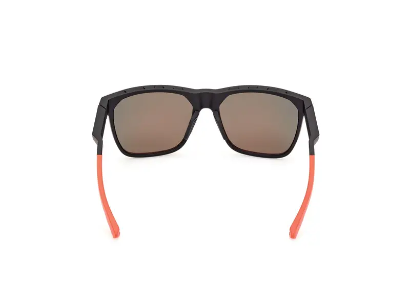 Adidas Sport Unisex SP0091 02L Occhiali da sole Iniettato Nero Marrone Squadrata Normale miniatura 3