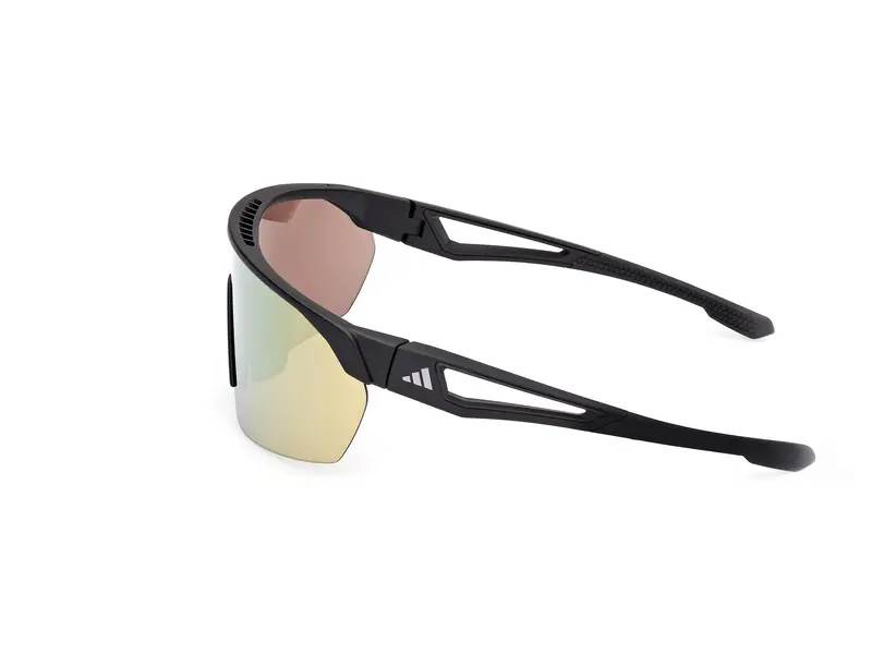 Adidas Sport Unisex SP0103 ADIDAS ANEMO 02G Occhiali da sole Iniettato Nero Marrone Maschera Normale miniatura 2