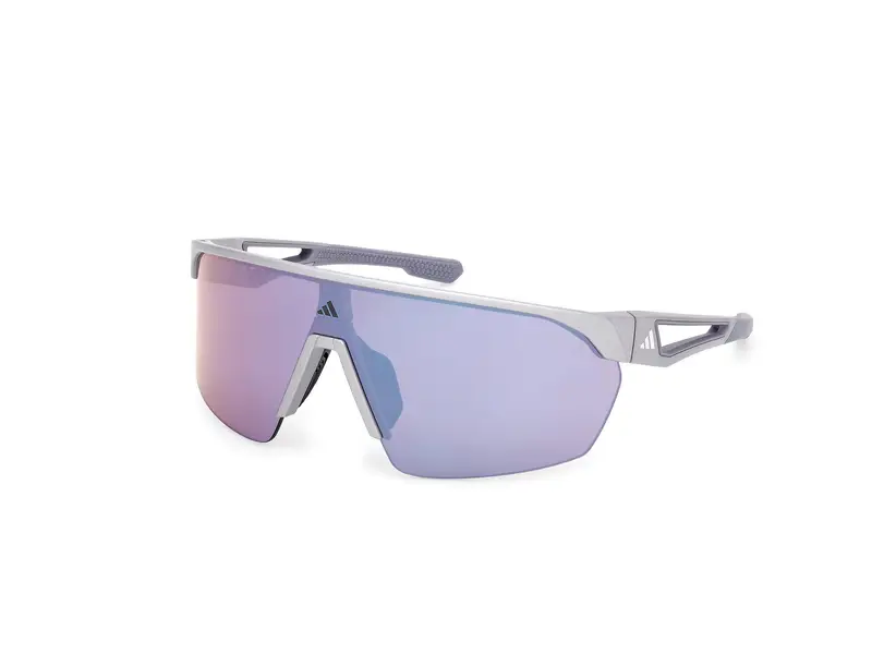Adidas Sport Unisex SP0103 ADIDAS ANEMO 20Z Occhiali da sole Iniettato Grigio Viola Maschera Normale