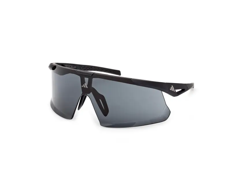 Unisex SP0106 ADIDAS DUNAMIS EVO 02A Occhiali da sole Iniettato Nero Fumo Maschera Normale