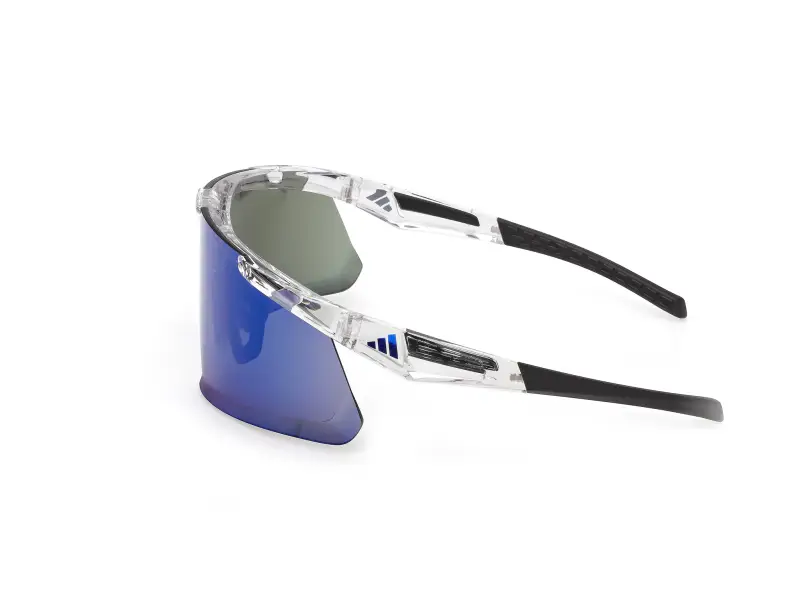 Unisex SP0106 ADIDAS DUNAMIS EVO 26X Occhiali da sole Iniettato Trasparente Viola Maschera Normale miniatura 3