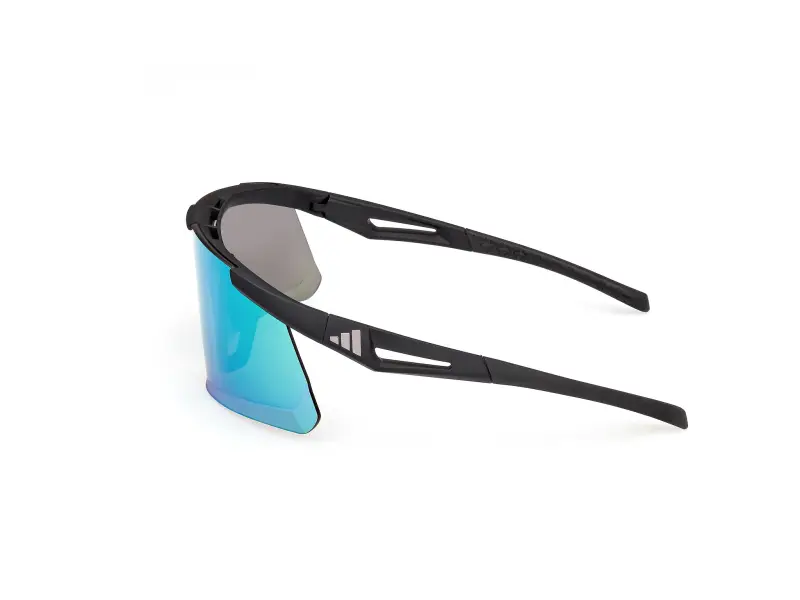 Unisex SP0107 ADIDAS DUNAMIS EVO-S 02Q Occhiali da sole Iniettato Nero Verde Maschera Normale miniatura 3