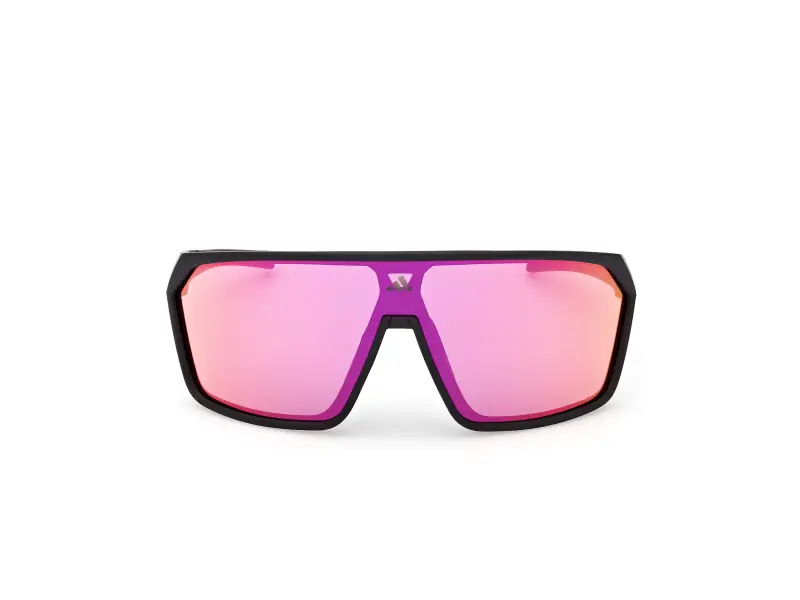 Unisex SP0108 02Z Occhiali da sole Iniettato Nero Viola Maschera Normale miniatura 2