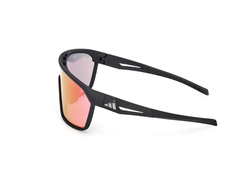 Unisex SP0108 02Z Occhiali da sole Iniettato Nero Viola Maschera Normale miniatura 3