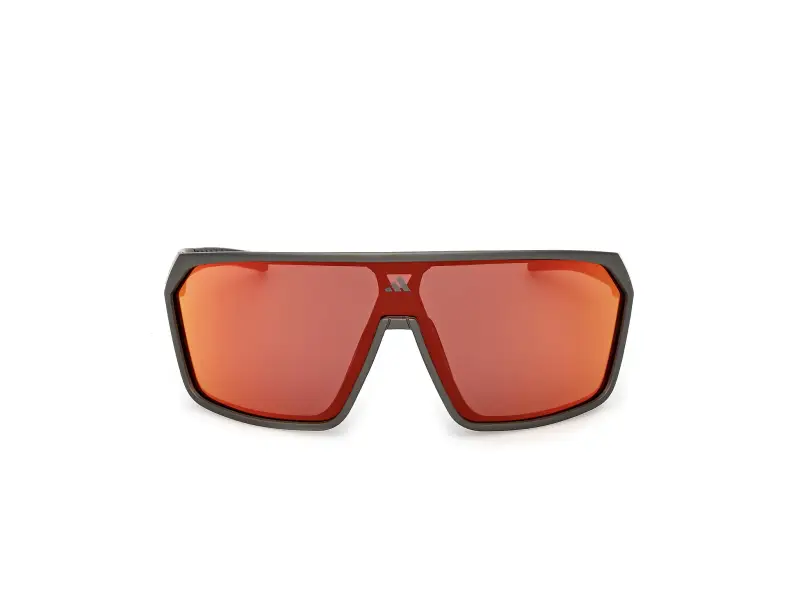 Unisex SP0108 97L Occhiali da sole Iniettato Verde Roviex Maschera Normale miniatura 2