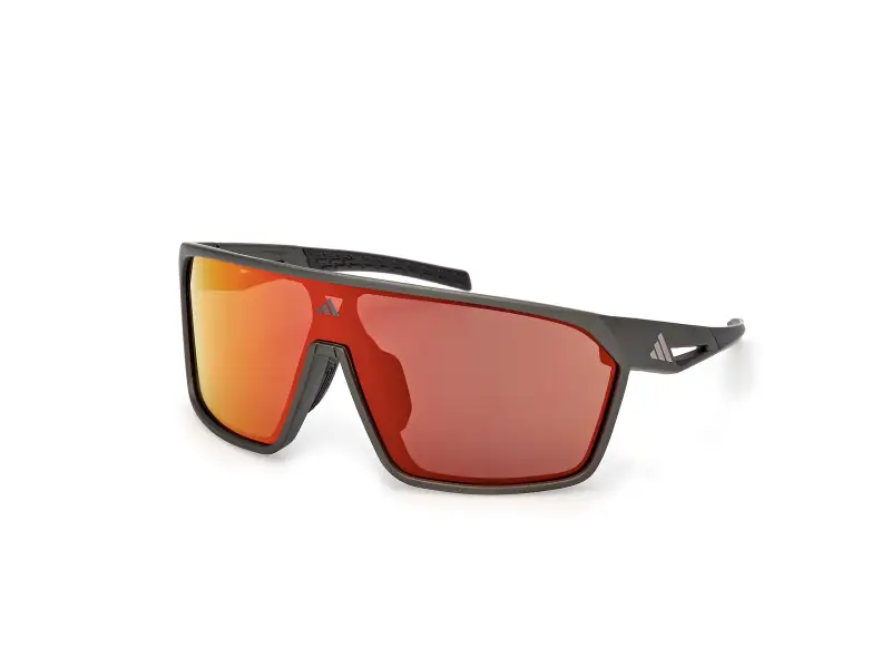 Unisex SP0108 97L Occhiali da sole Iniettato Verde Roviex Maschera Normale