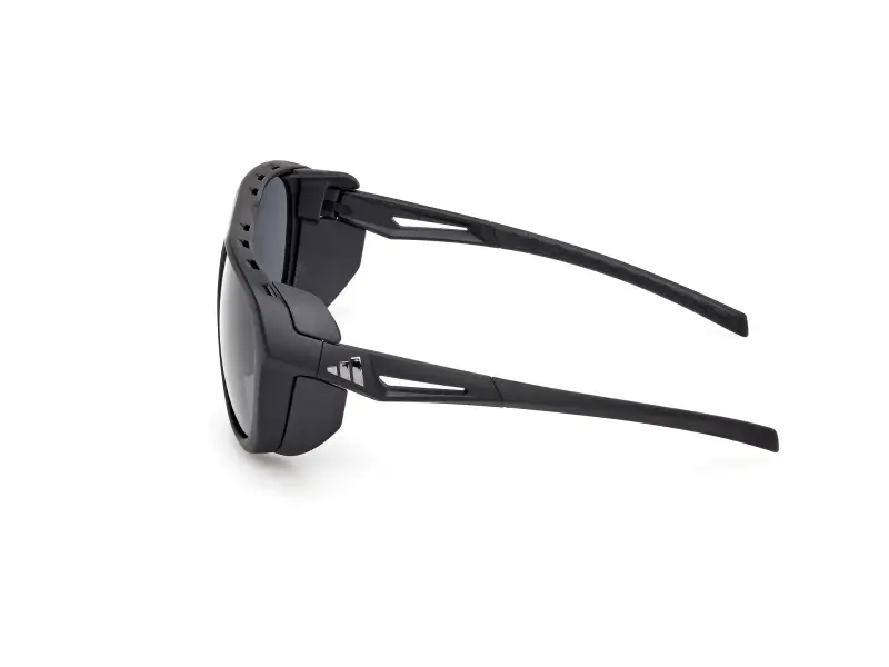 Unisex SP0110 02A Occhiali da sole Iniettato Nero Fumo Pilot Normale miniatura 3