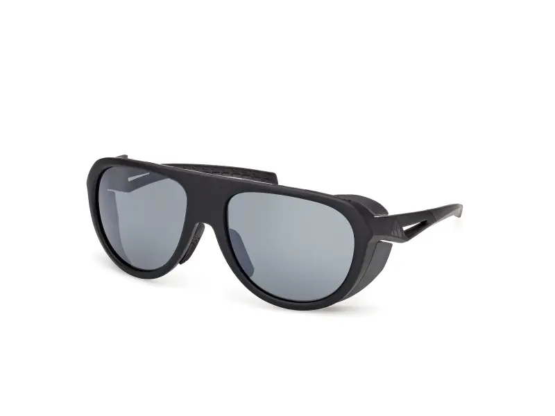 Unisex SP0110 02D Occhiali da sole Iniettato Nero Fumo Pilot Polarizzata miniatura 3