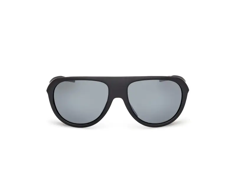 Unisex SP0110 02D Occhiali da sole Iniettato Nero Fumo Pilot Polarizzata