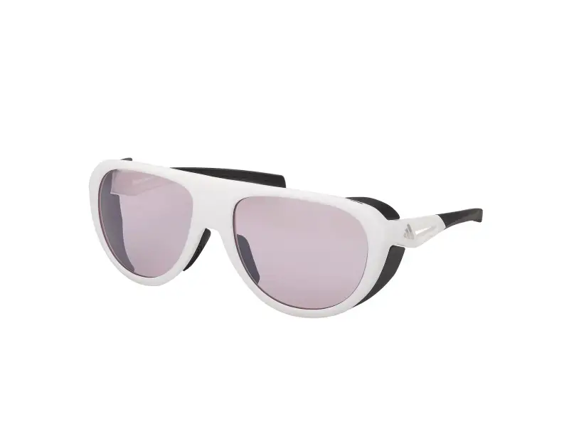 Unisex SP0110 21Z Occhiali da sole Iniettato Bianco Viola Pilot Fotocromatiche