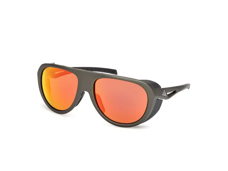 Unisex SP0110 97L Occhiali da sole Iniettato Verde Roviex Pilot Normale