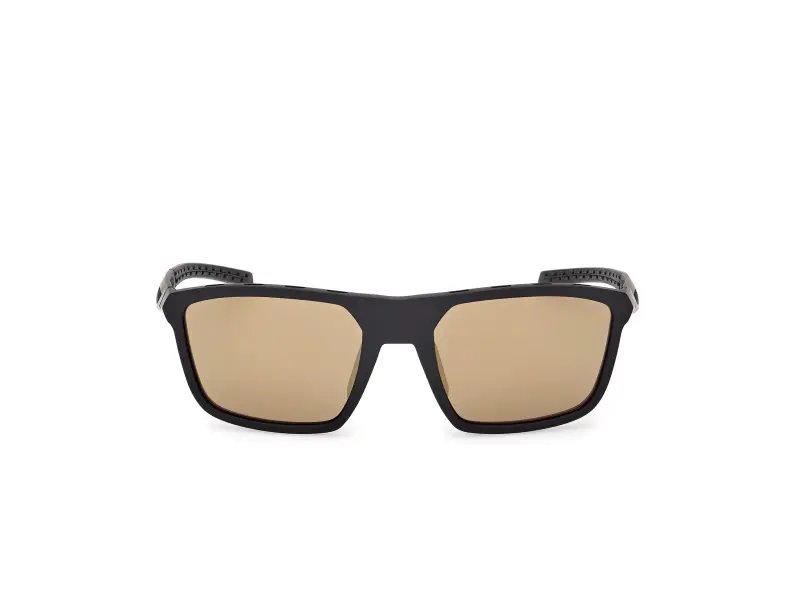 Unisex SP0111 02G Occhiali da sole Iniettato Nero Marrone Squadrata Normale miniatura 2