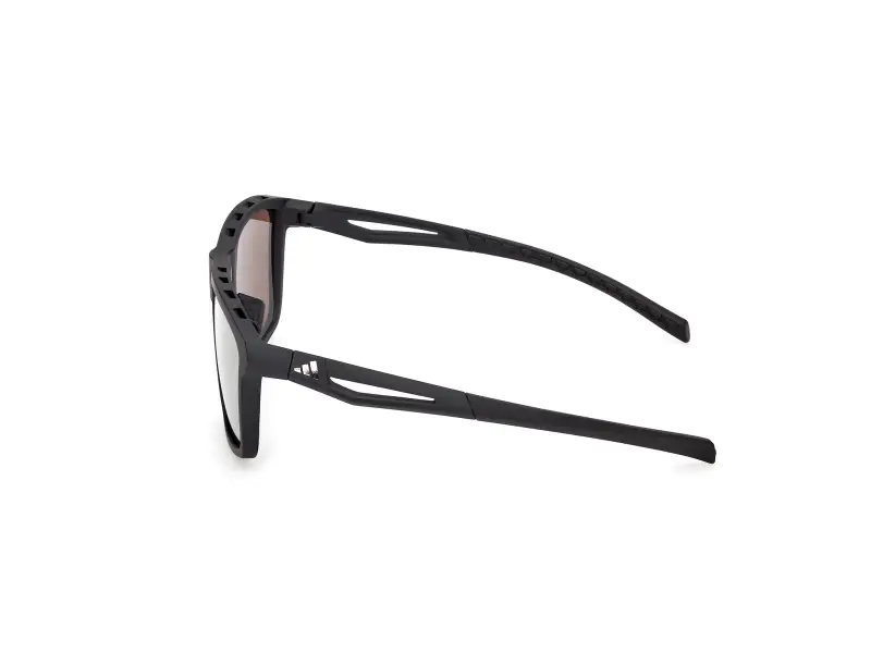 Unisex SP0111 02G Occhiali da sole Iniettato Nero Marrone Squadrata Normale miniatura 3