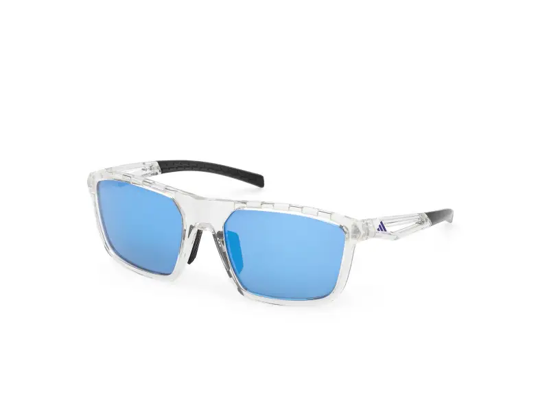 Unisex SP0111 26X Occhiali da sole Iniettato Trasparente Blu Squadrata Normale