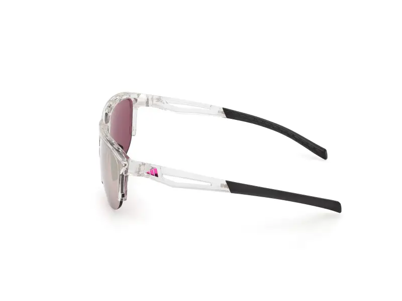 Unisex SP0112 26Z Occhiali da sole Iniettato Trasparente Viola Squadrata Normale miniatura 3