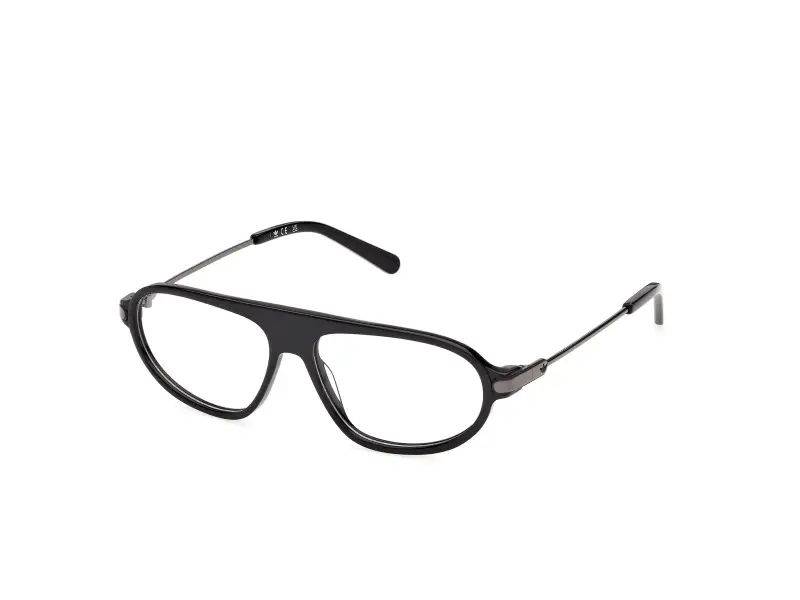 Uomo Adidas Sport OR5141 001 Montature da vista Acetato Nero Pilot Normale