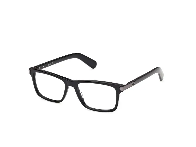 Uomo Adidas Sport OR5143 001 Montature da vista Acetato Nero Squadrata Normale