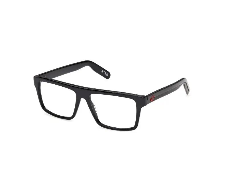 Uomo Adidas Sport OR5144 001 Montature da vista Acetato Nero Squadrata Normale