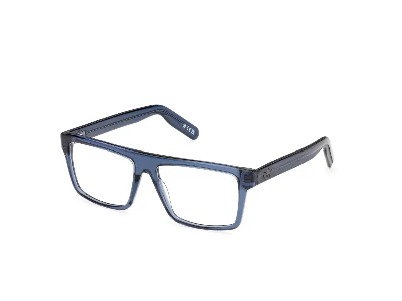 Uomo Adidas Sport OR5144 090 Montature da vista Acetato Blu Squadrata Normale