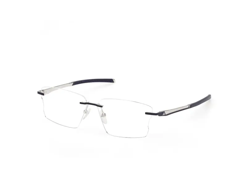 Uomo Adidas Sport SP5112-H 091 Montature da vista Blu Squadrata Normale