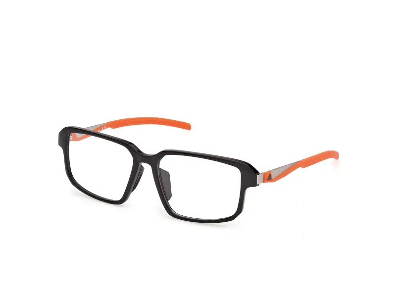 Uomo Adidas Sport SP5114-H 001 Montature da vista Iniettato Nero Squadrata Normale