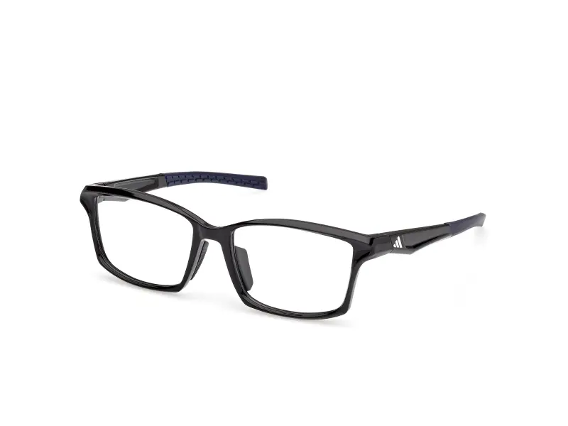 Uomo Adidas Sport SP5115-H 001 Montature da vista Iniettato Nero Squadrata Normale
