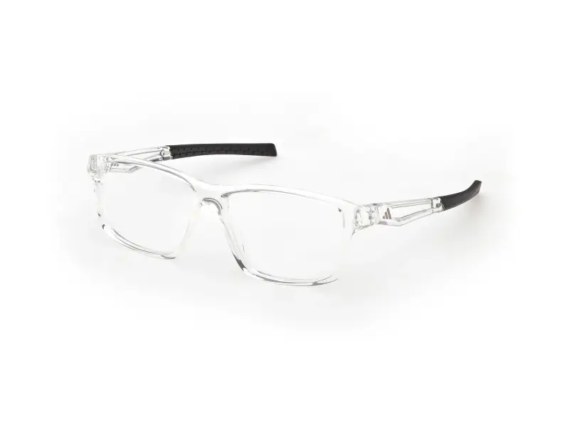 Uomo Adidas Sport SP5117 026 Montature da vista Iniettato Trasparente Squadrata Normale