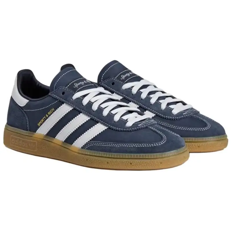 SPORTY & RICH x Adidas Originals HANDBALL SPEZIAL Scarpe da Skateboard Unisex a Caviglia Bassa Resistenti all Abrasione Sneakers Blu JP7066 40 miniatura 3