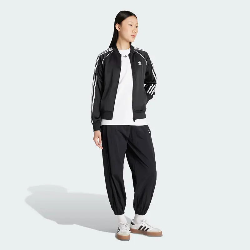 SST Adicolor Satin Giacca da allenamento Black miniatura 3