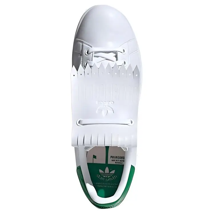 Stan Smith Primegreen Spikeless Bianco Verde Sneakers Unisex Bianco Nuvola Q46252 47⅓ miniatura 3