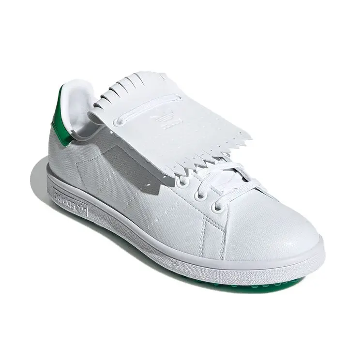 Stan Smith Primegreen Spikeless Bianco Verde Sneakers Unisex Bianco Nuvola Q46252 47⅓ miniatura 5
