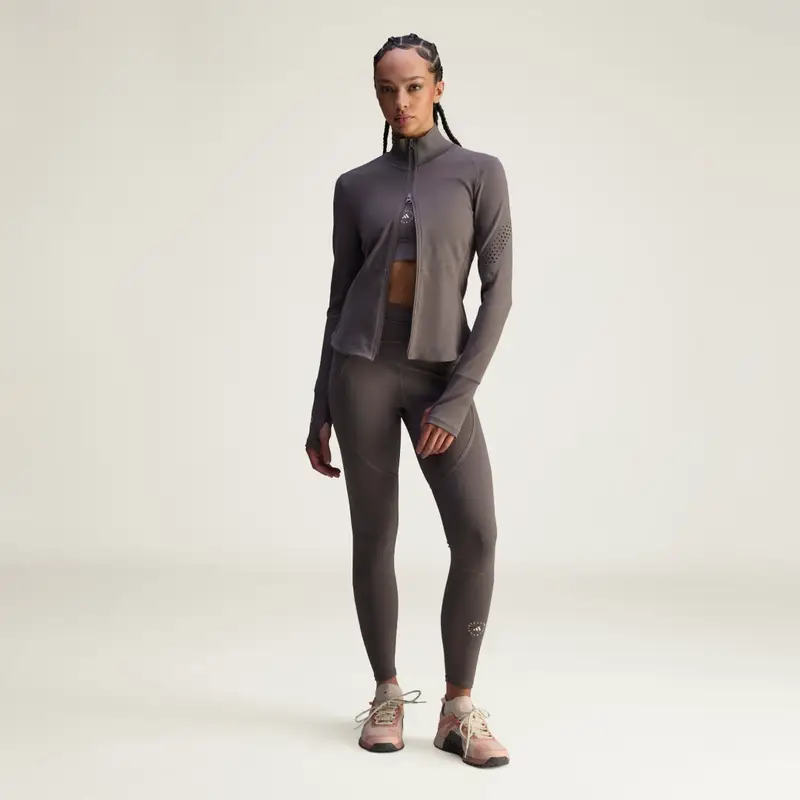 Strato intermedio da allenamento adidas By Stella McCartney Charcoal miniatura 3