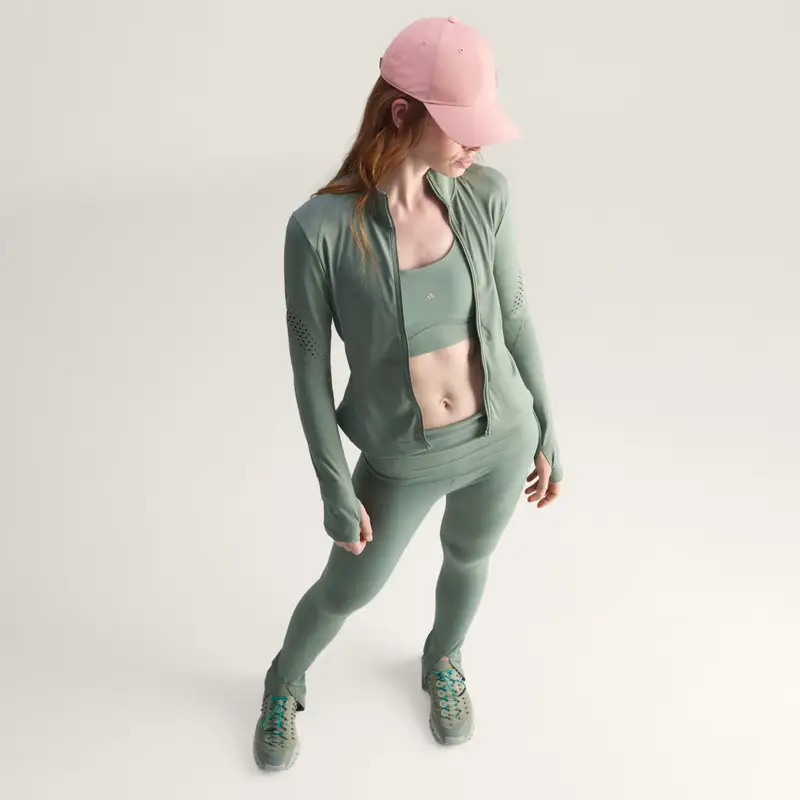 Strato intermedio da allenamento adidas By Stella McCartney Stone Green miniatura 4