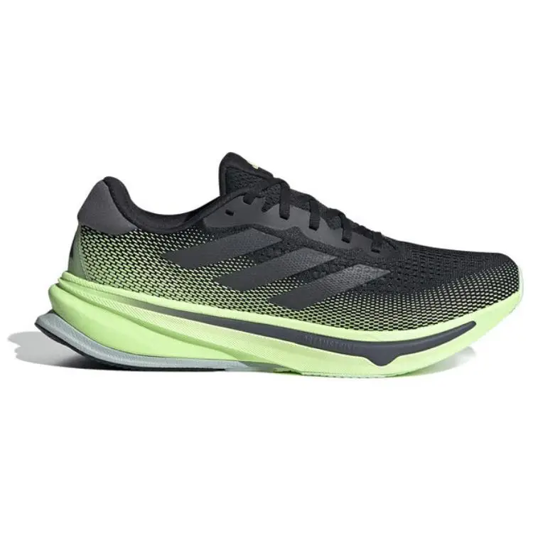 Supernova Rise Nero Verde Scintillante Sneakers da Uomo Core-Black Grey-Five IG5846 40 miniatura 3