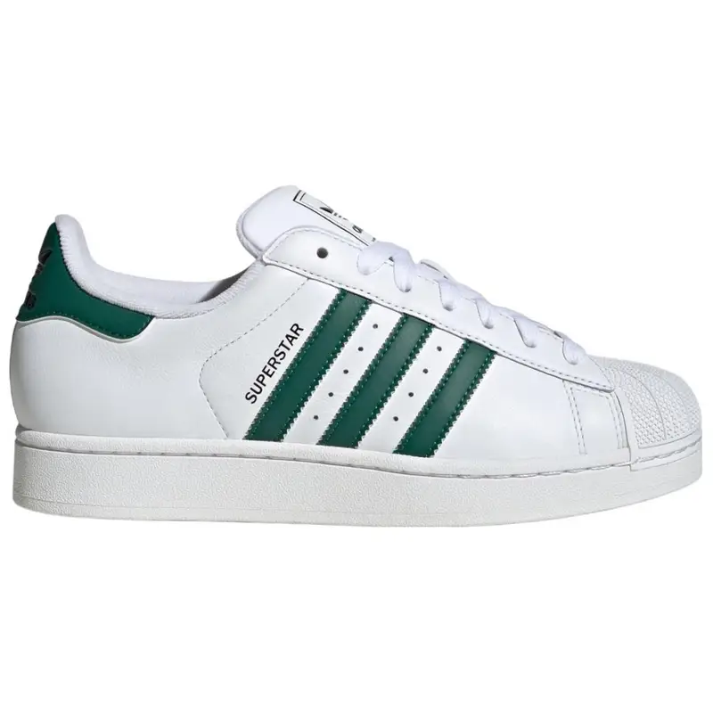 Superstar 2 Bianco Verde Collegiale Sneakers Unisex Bianco Nuvola Nero Core JQ4730 38 miniatura 2