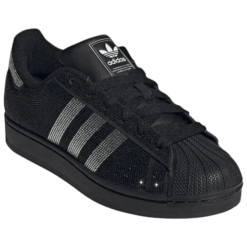 Superstar 2 Rhinestone Nero Argento Donna Sneakers Core-Nero Argento Metallizzato Bianco Sporco IH4200 miniatura 5