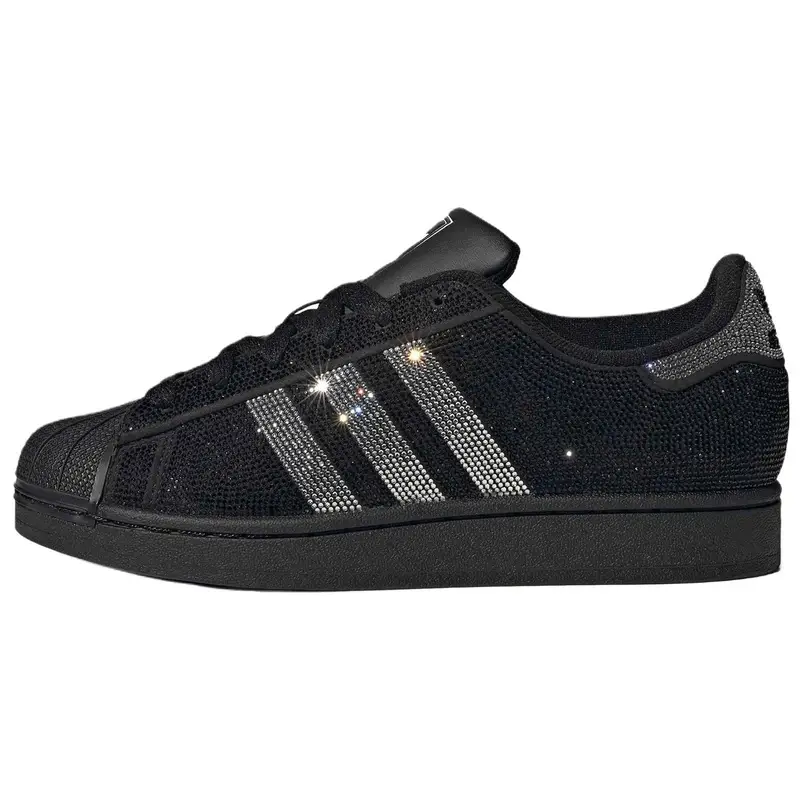 Superstar 2 Rhinestone Nero Argento Donna Sneakers Core-Nero Argento Metallizzato Bianco Sporco IH4200