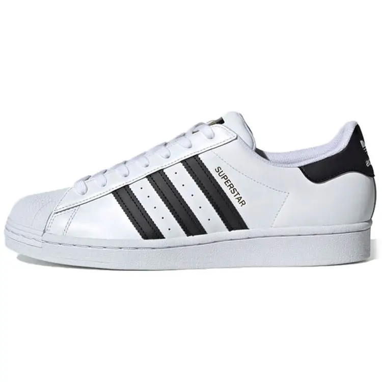 Adidas Sneakers unisex Superstar bianco e nero in pelle
