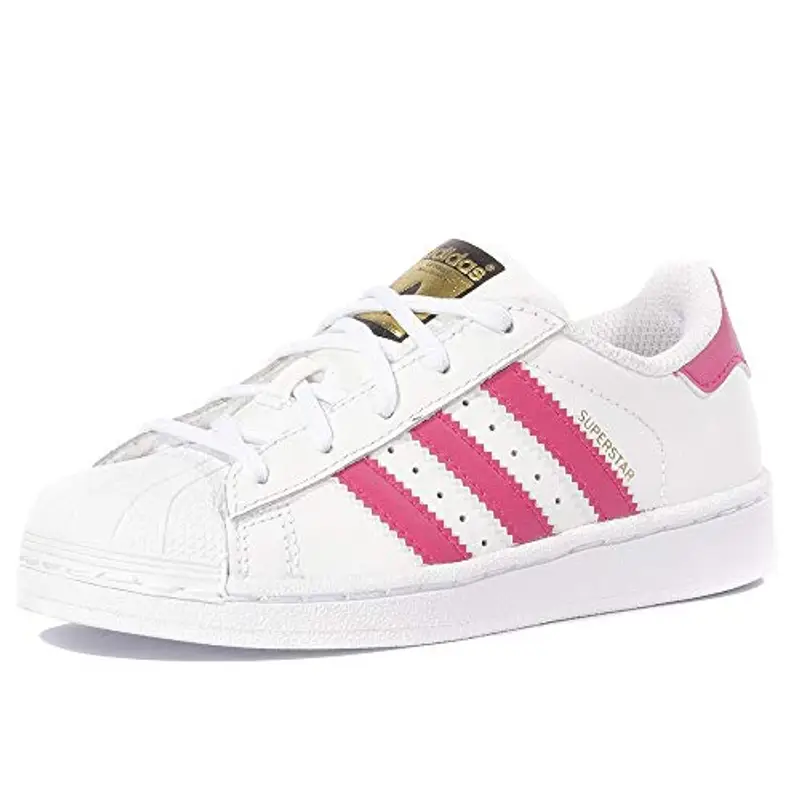 adidas Superstar, Sneakers Unisex - Bambini e ragazzi, Ftwr White Bold Pink Ftwr White, 29 EU