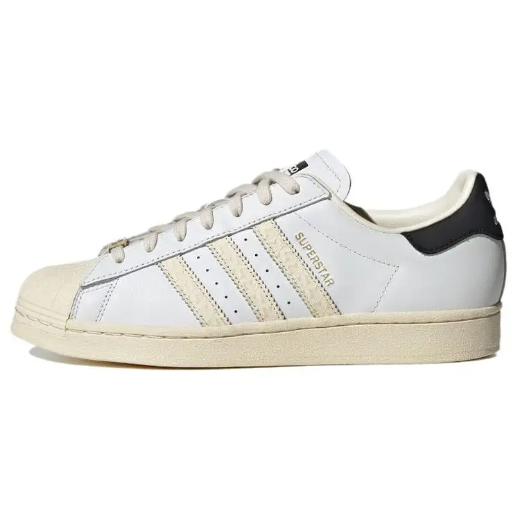 Superstar Strisce Impresse - Wonder White Nero Sneakers Unisex Calzature-Bianco Core-Nero ID4675 40⅔