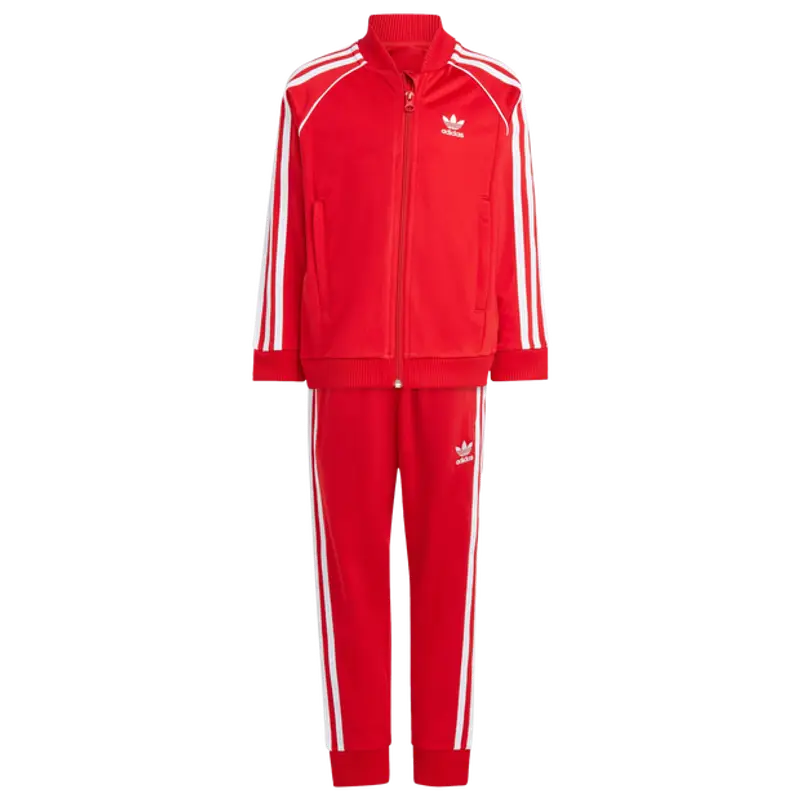 Adidas Superstar unisex Tute da ginnastica - Rosso - Tela di cotone - Foot Locker