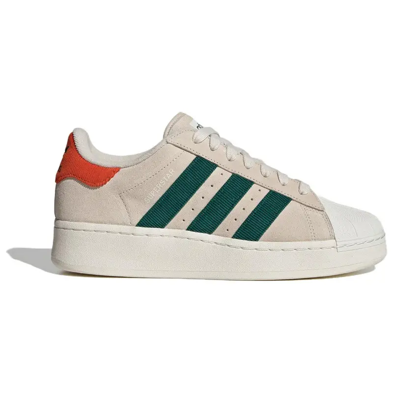 Superstar XLG Alluminio Verde Collegiale Sneakers Unisex Crema Preloved-Rosso ID8378 43⅓ miniatura 5